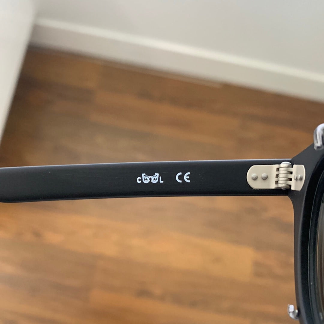 Cool Eyewear k995 nero opaco con clip on Calibro 47