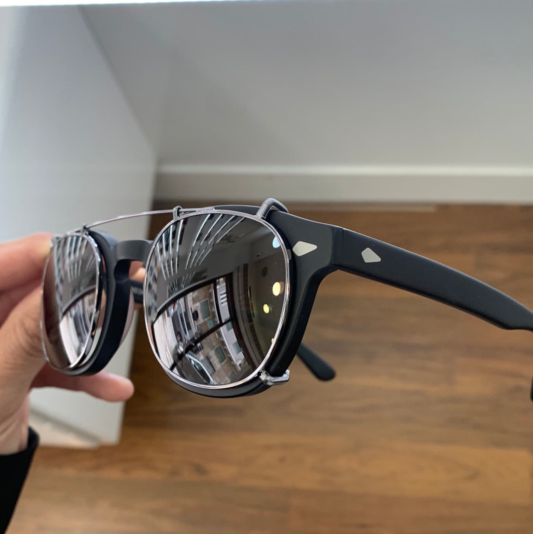 Cool Eyewear k995 nero opaco con clip on Calibro 47