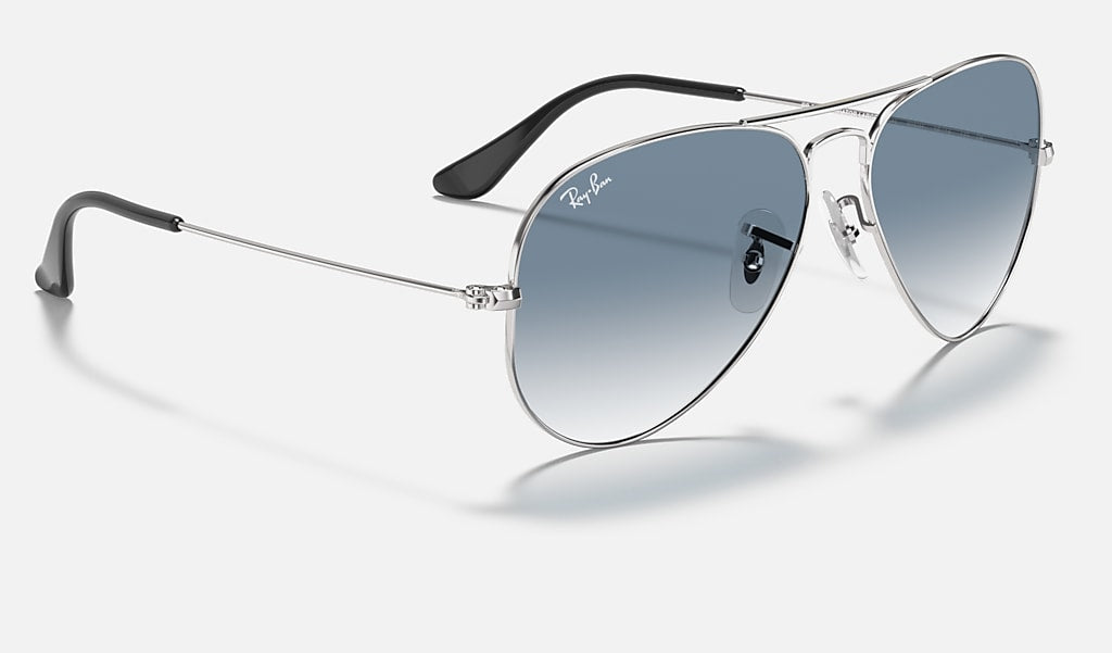 RB3025 Aviator Large Metal Silver