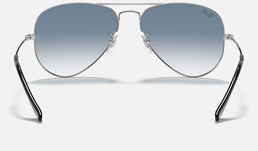 RB3025 Aviator Large Metal Silver
