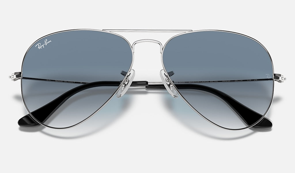 RB3025 Aviator Large Metal Silver