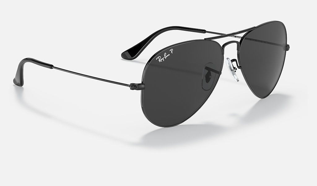 RB3025 Aviator Large Metal Black