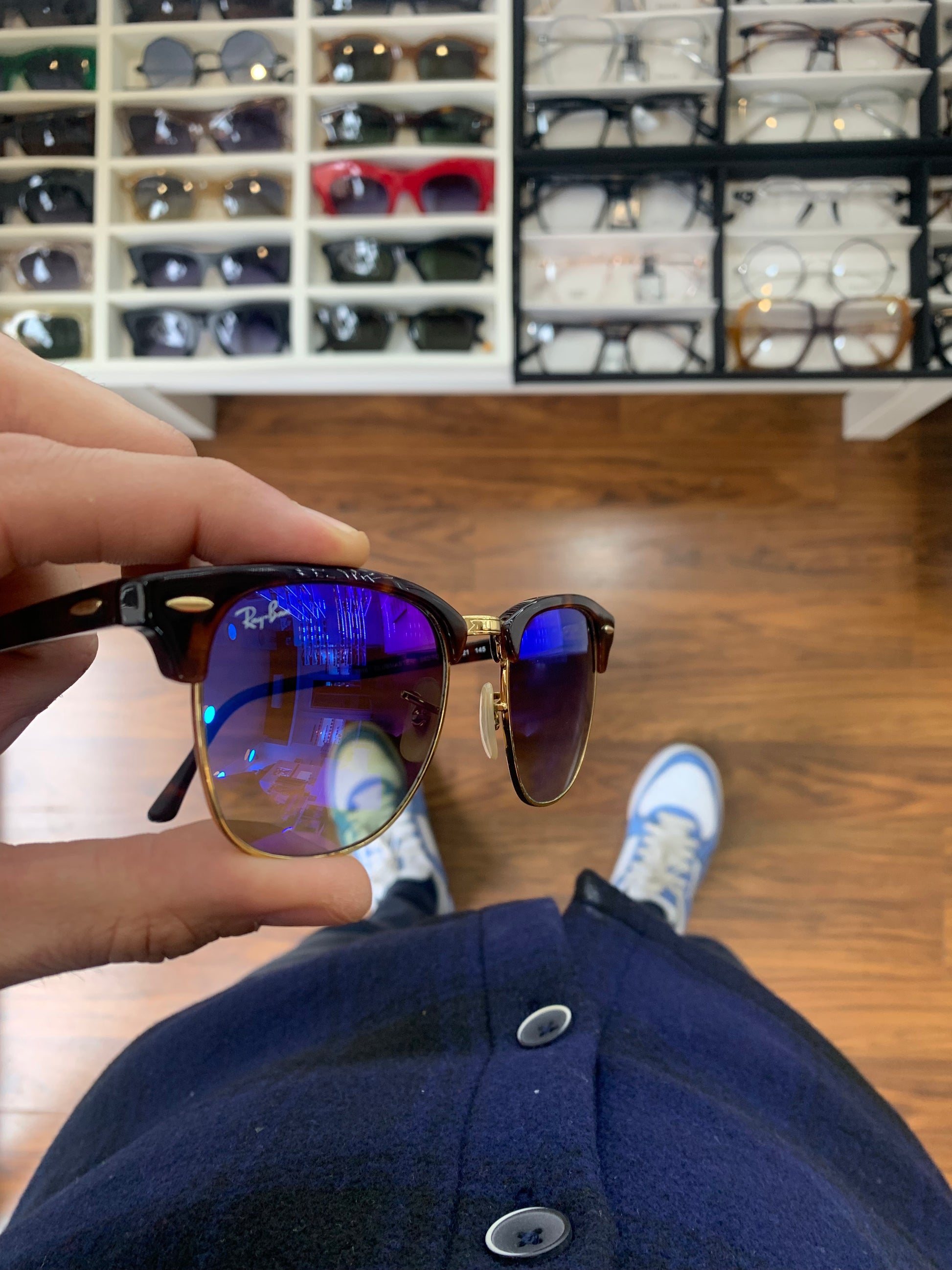 Ray Ban 3016 Clubmaster col 990 7q calibro 51 SECOND LIFE Ottica Daniele Roma