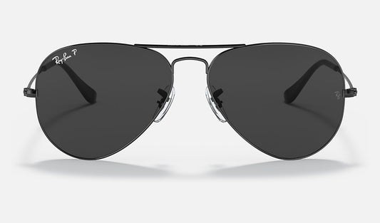 RB3025 Aviator Large Metal Black